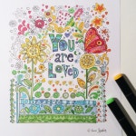 Inspirational Coloring Download you Are Loved - Etsy