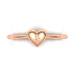 Heart Ringvalentine Gift 18K Gold Ringrose Gold - Etsy