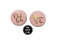 1 Piece Mom Mommy Dad Daddy to Be REAL Fine Sparkly Glitter - Etsy