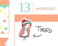 P011  Morning stickers tired stickers morning person | Etsy P011 - Morning stickers, tired stickers, morning person, planner... 