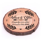 Wood Slice Wedding Favor Coasters Wedding Party Gift | Etsy