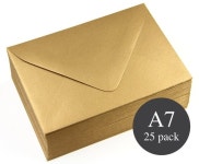 25  A7 Gold Envelopes  Gold Metallic Euro Flap  5 1/4 x 7 | Etsy 25 - A7 Gold Envelopes - Gold Metallic Euro Flap - 5 1/4 x 7 1/4... 