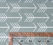 End of the Bolt 26 Grey Arrow Fabric Cotton Fabric | Etsy