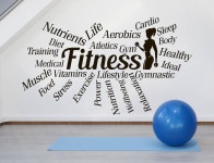 Sports Gym Words Motivational Wall Decal Fitness Health Wall - Etsy