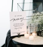 In Loving Memory Sign, Minimalist Wedding Memorial Table, Modern Script, Editable Template, Instant Download, Templett, 8x10 0032... 