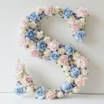 Custom Order Floral Letter //baby Shower Gift// Christening | Etsy