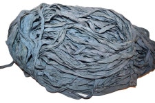 Blue Gray Garden Recycled Sari Silk Ribbon Yarn - Etsy