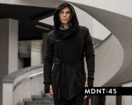 Techwear Jacket, Hooded Cardigan Men, Asymmetrical Hooded Coat, Dystopian Coat With Hood, Futuristic Cyberpunk Jacket, A0159 - Etsy