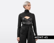 Shrug, Long Sleeve Crop Top, Gothic Linen Jacket, Black Linen Shirt, Sexy Cropped Blazer, Alt Crop Jacket, Mdnt45, A0401 - Etsy