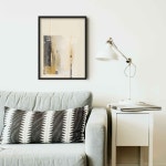 Deeper Shadows Abstract Wall Art Print, Mustard Yellow Grey Modern Minimalist Wall Decor - Etsy