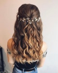 Gold Bridal Hair Piece Pearl/silver Wedding Hair Vine/bridal Rose Gold Headband Flower/wedding Hair Accessory/floral Leaves... 