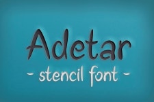 Adetar Stencil Font Handwriting Typeface Silhouette Font - Etsy Ireland