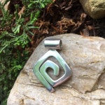 S0377. Geometric Maze Swirl Charm Pendant by Silpada Designs. | Etsy