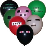 Choose From 15 21 or 30 Piece Sets  12 Latex | Etsy Choose From 15, 21, or 30 Piece Sets - 12 Latex Minecraft Themed Balloons... 