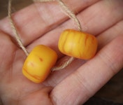 Synthetic Resin, Handmade, Phenolic Resin Beads, African Cooked Phenolic Resin, 2 Pieces, Size 19 Mm X 12 Mm and 18 Mm X 11 Mm - Etsy