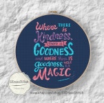 Quote Cross Stitch Pattern, Where There is Kindness There is Goodness ..,PDF Instant Download,s040 - Etsy