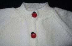Hand Knitted Baby Outfit Ladybugs Layette Set Baby Sweater - Etsy