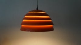 Hans Agne Jacobsson AB Markaryd Sweden Retro Vintage Mid Century Orange Pedant Hanging Lamp. - Etsy