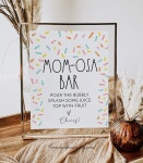 Editable Baby Sprinkle Mom-osa Bar Sign Table Decor Baby - Etsy