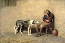 Briton Riviere : Fidelity (1869) Canvas Gallery Wrapped or Framed Giclee Wall Art Print Digitally Remastered (D4060) - Etsy