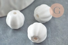 Fournitures Créatives, Perle Striées,perle Céramique, Fabrication Bijoux, Céramique Blanche, Lot De 10, 15mm,g2571 - Etsy