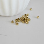 gold beads | Etsy Raw brass intercallary beads, creative supplies, gold beads, jewelry creation, raw brass, 100 lot, 4mm-G1603
