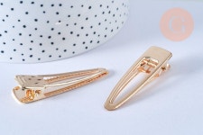 Gold-plated Metal Hair Clip Holders, 17mm, X2 (G4591) - Etsy