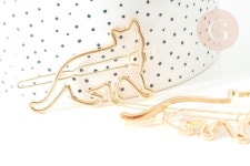 Gold Metal Clip Cat Barrette Holder Without Tray 55mm, Wedding Hair Accessory, X1 G7739 - Etsy