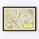 Sun Valley Ski Trail Map 1937 Old Map of Sun Valley Ski Trail Art Vintage Print Framed Wall Art Canvas Portrait History Travel - Etsy