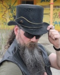 Black Leather Crocodile Eye Tophat H2205EYEK - Etsy
