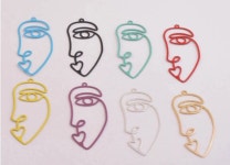2 Face Prints 37 X 15 Mm Brass 9 Colors to Choose From - Etsy
