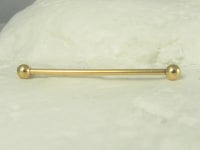 Golden Industrial Barbell..plated Surgical - Etsy