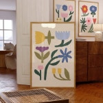 Scandinavian Wall Art Abstract Heart Print Scandinavian Decor - Etsy