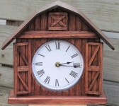 Small Wall Clock, Barn Clock, Mantle Clock, Country Clock, Farmhouse Clock, Rustic Clock - Etsy