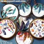 FEATHER 14 12 & 10 MM   Digital Collage Sheet Printable | Etsy FEATHER 14 12 & 10 MM   Digital Collage Sheet Printable Instant... 
