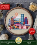 Portland P092 Embroidery Cross Stitch Pattern Download - Etsy Portland P092 Embroidery Cross Stitch Pattern Download  - Etsy