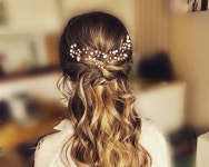 Wedding Headpiece With Freshwater Pearls En Clear Crystals - Etsy