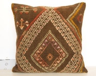 Kilim Pillow Cushion | Etsy 20x20 (50x50cm) Decorative Kilim Pillow Cushion cover made from Vintage Turkish Anatolian Rug G0050