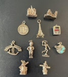 Vintage Larger European Charms in Sterling 800 835 silver | Etsy