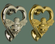 Brass Bee Heart Door Knocker Nickel Finish Solid Brass Bumble Bee Door Knocker on Heart - Etsy