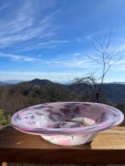 Pink and Grey Flare Bowl - Etsy