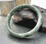 Womens Green Jade Solid 60mm Bangle Bracelet - Etsy