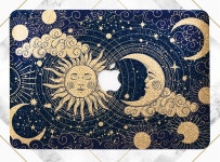 Macbook Case Moon Pro 16 Case Vintage Sun Golden Glitter Rose - Etsy