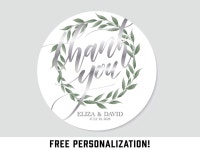 BEST SELLER Personalized Floral Sticker for Wedding Favors, Wedding Favor Bags, Shower Favor Bags, Bridal Shower Favors and Guest... 
