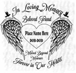 Beloved Friend in Loving Memory of Missed Beyond Measure - Etsy