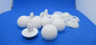 24 Mm Solid White Safety Eyes 5 Pairs Amigurumi Eyes - Etsy