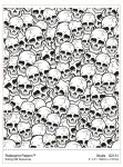 2131 Rolling Mill skulls Low Relief Pattern Overall Pattern - Etsy
