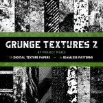 Grunge Textures 2 Digital Paper Pack Black and White Grunge - Etsy