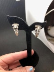 Vintage Rhinestones Screw back Earrings J1017 | Etsy Vintage Rhinestones Screw back Earrings J1017