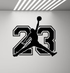 Michael Jordan Wall Decal 23 Sign Basketball Poster Sport Gift - Etsy UK